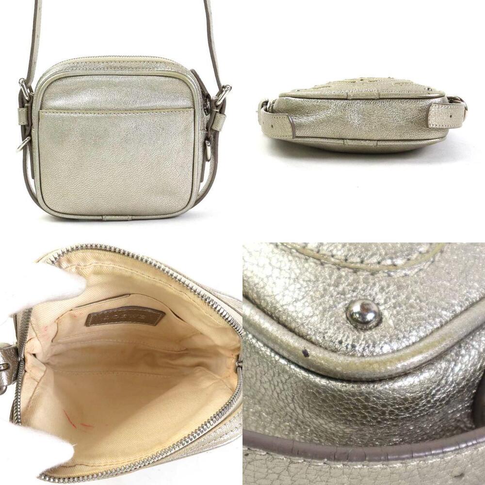 Loewe Leather Anagram Gold Shoulder Bag - Picture 3 of 4